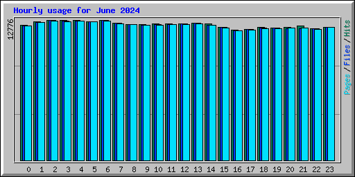 Hourly usage for June 2024